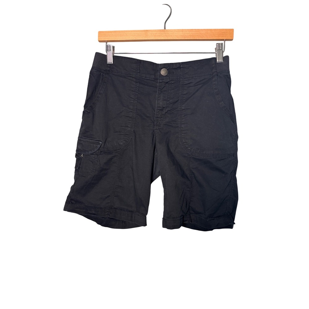 Sonoma Womens Cargo Shorts Size 10 Black Stretch Utility Gorpcore Hiking